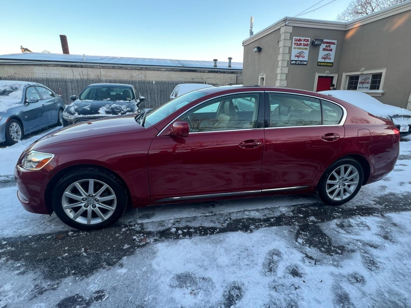 2006 Red /beige Lexus GS GS 300 AWD (JTHCH96S060) with an 3.0L V6 SOHC 24V engine, 6 SPEED AUTOMATIC Overdrive transmission, located at 1018 Brunswick Ave, Trenton, NJ, 08638, (609) 989-0900, 40.240086, -74.748085 - Photo#5